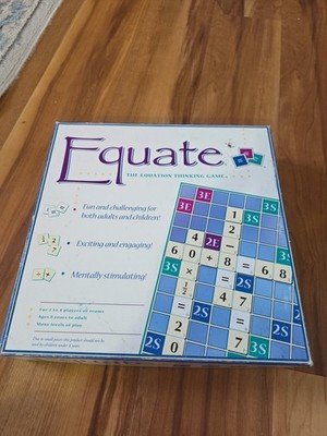 Equate The Equation Thinking Game Complete Math Board Game 01001 Excellent  VGC 