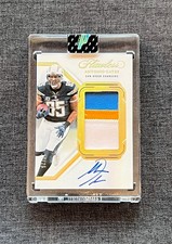 2023 Panini Flawless - Patch Autographs Antonio Gates #PA-AGA /25 GOLD Chargers