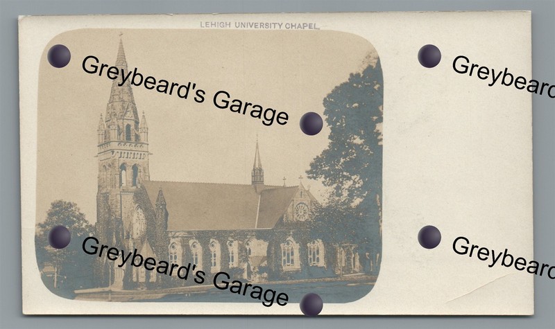 RPPC Lehigh University Chap BETHLEHEM PA Northampton County Real Photo Postcard