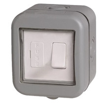BG Weatherproof Outdoor Garden IP55 1 Gang Switched Fused Spur Connection Unit
