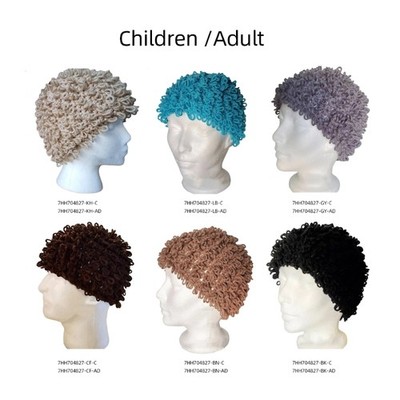 Curly Wig Caps Stretchy Skull Hat Carnivals Party Dress Up Costume Hat Stage Hat