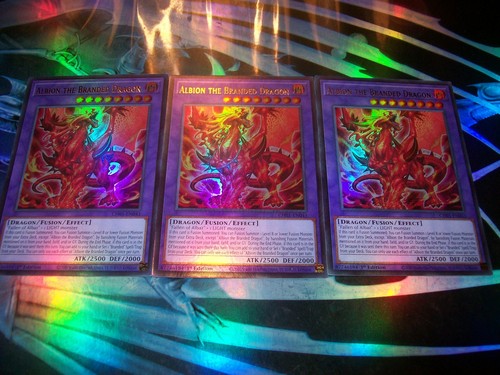 3x Albion the Branded Dragon 1st Edition Ultra Rare CH01-EN043 Yu-Gi-Oh!