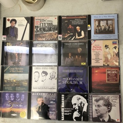 LOT of 16 CDs -CLASSICAL  3 TENORS  JAMES CALWAY  BARBER  BERNSTEIN  ANNE MUTTER