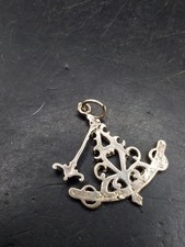Fully Hallmarked Silver Pendant Nautical Compass Sexton? Sailor Hipster