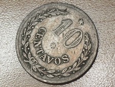 1921 Colombia 10 Centavos Lazareto Leper Colony