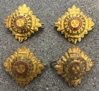 Set of 4 WW2 Era British Officers Rank Badges Pips (Bath Stars) with Sliders