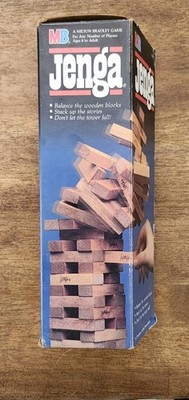 1985 JENGA Vintage Original MB Game Milton Bradley Board Game
