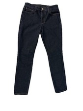 JOE  S JEANS High Rise Straight Ankle Dark Blue Denim SZ 26