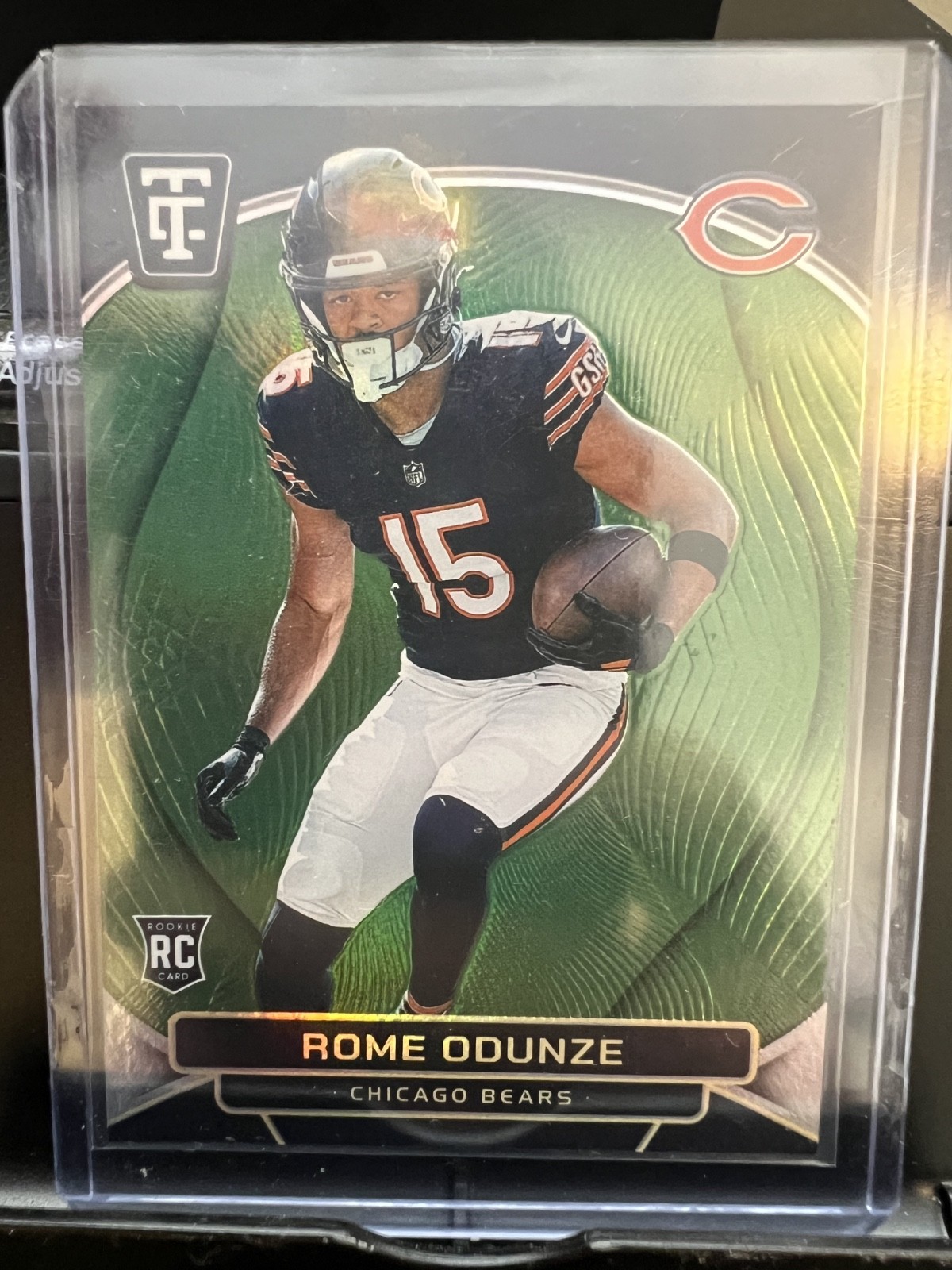 Rome Odunze Panini Totally Certified #165 Neon Green Mirror