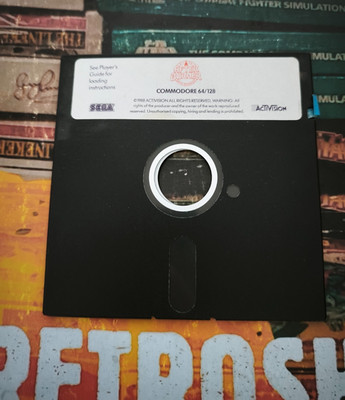 Afterburner (Activision 1989) Commodore C 64 (Disk) working Classic 8-bit C64