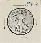 1936 D Walking Liberty SILVER Half Dollar DENVER Mint USA Collector Coin 🔥