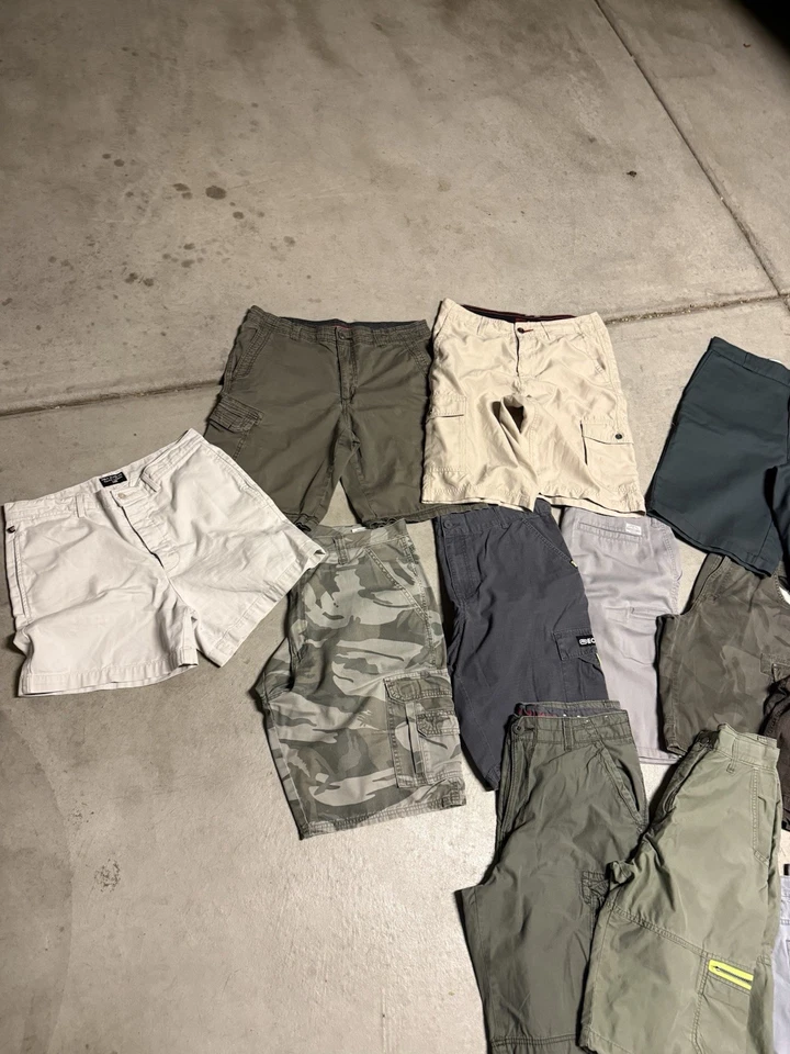 Paquete de Pantalones Cortos Wrangler Para Hombre De Colección Y2K Carpintero Sueltos Patinador Tallas 30-31 Foto 4 de 4