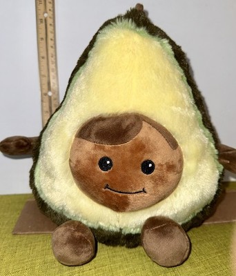 Warmies Microwavable Avocado Plush 10'' Lavender Scented Weighted Heat Therapy