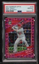 2021 Panini Donruss Optic Pink Velocity Prizm /249 Mike Trout PSA 10 GEM MT 0e2x