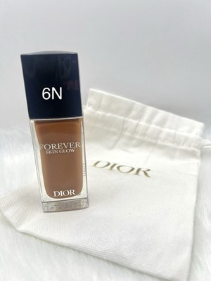 Dior Forever Skin Glow 6N Neutral Foundation 24H Radiant SPF 15 NWOB + Dior Bag