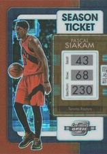 2021-22 Panini Contenders Optic Basketball Black Pandora #17 Pascal Siakam