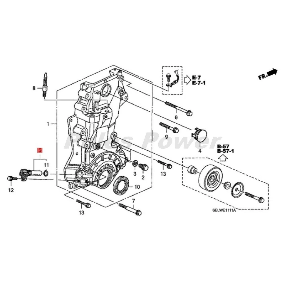 37500-RAA-A01 Hitachi OEM Crankshaft Position Sensor For Honda Accord Civic Fit - Image 4 of 4