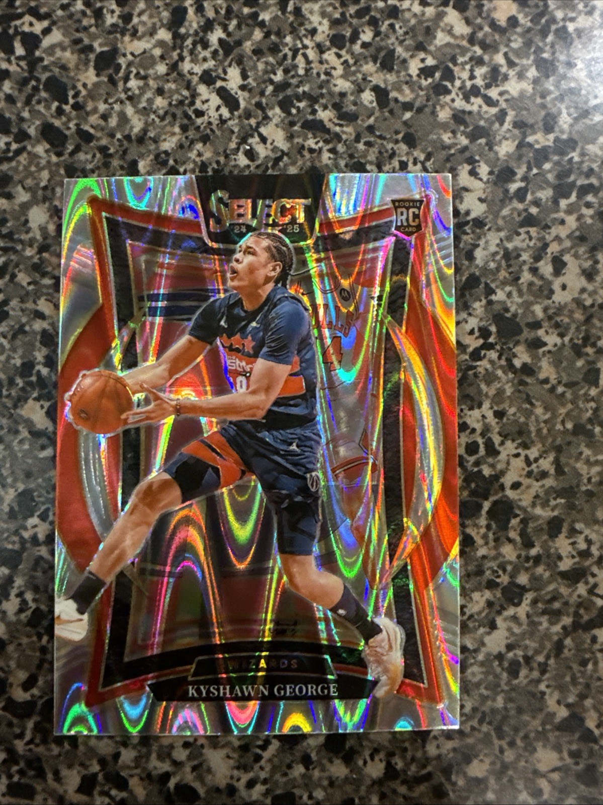 2024-25 Panini Select - Concourse Kyshawn George #85 Tectonic Prizm (RC)