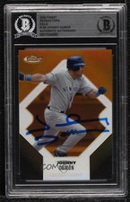 BAS 2006 Topps Finest Gold Refractor 15/49 Johnny Damon #129 BGS Authentic 3c7