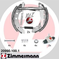 Bremsbackensatz KIT Z Zimmermann 20990.100.1 FüR VW Audi Seat 86C 6N1 Golf 80 86