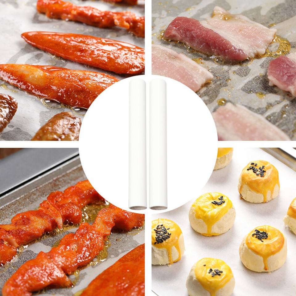 2 Pcs Safe Baking Paper Round Oven Oil Paper Baking Parchment Baking