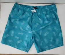 US Apparel Swim Trunks Blue Pineapple Size XL New without Tags