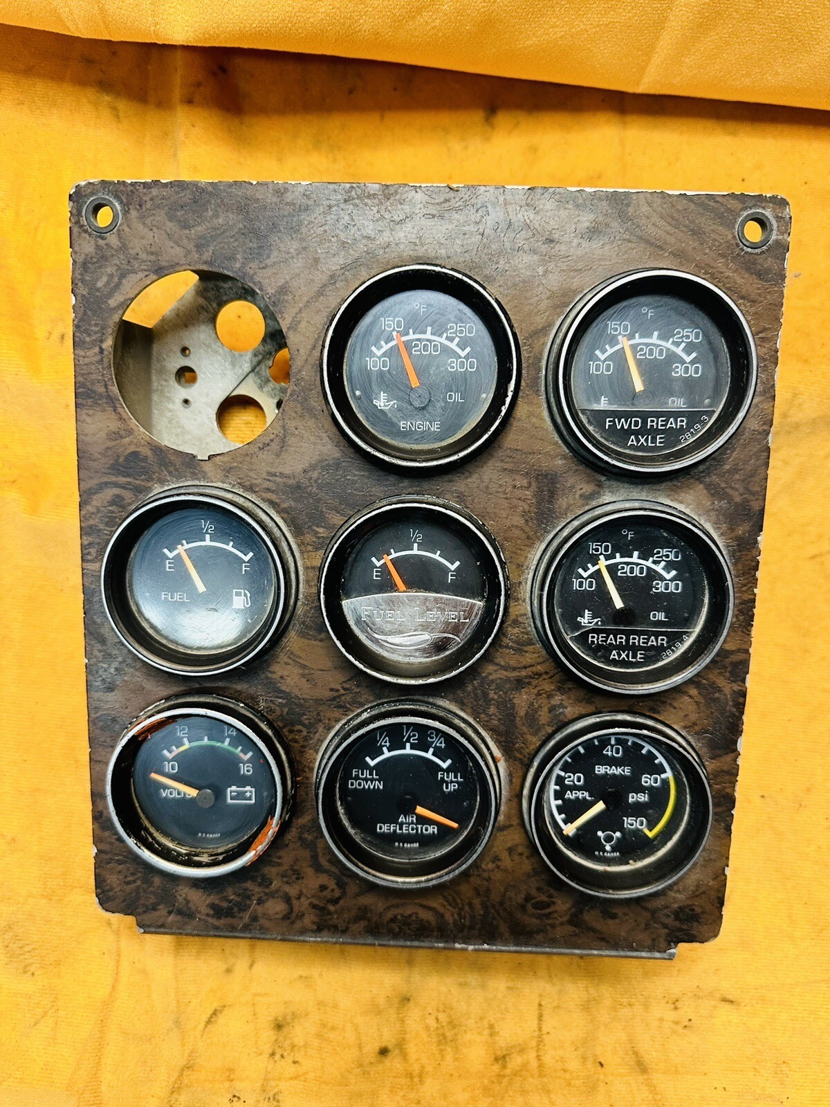 Kenworth 9 Gauge Dash Panel eBay