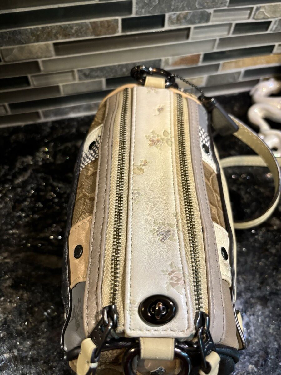Coach 1941 Shuffle 21 Bag Signature Multi Stripe Patchwork