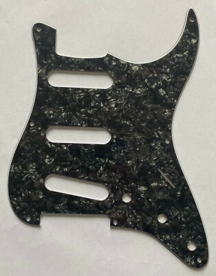 For 4-Ply Fender US 57' 8 screw Stratocaster Strat Guitar Pickguard,Black Pearl