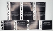 Lot Of 10x Game Boy Consumer Information And Precautions Booklet U/DMG-USA-7