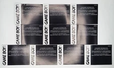 Lot Of 10x Game Boy Consumer Information And Precautions Booklet U/DMG-USA-7
