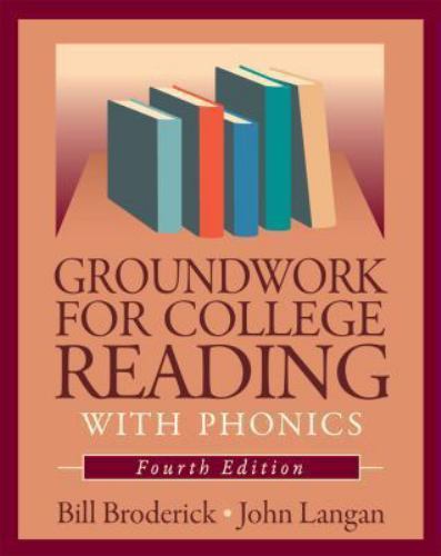 Groundwork for College Reading with Phonics by John Langan and Bill ...