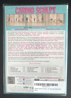 SEXY ABS CARDIO SCULPT THE HOLLYWOOD TRAINER DVD JEANETTE JENKINS