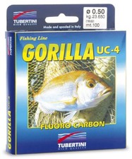 Tubertini Fluorocarbon Line Gorilla UC4 Knot Strength Low Stretch Sea Match Reel