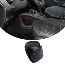 Borsa portaoggetti in pelle carbon look adatta per Smart Fürtwo 453 2016-2021