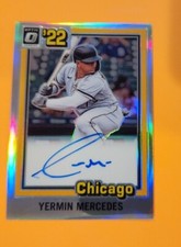 2022 Panini Donruss Optic Yermin Mercedes Autograph Silver Chicago White Sox
