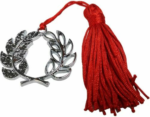 Ciondolo CHIOCCIOLA con nappina rossa decorazione