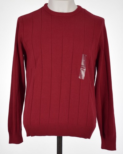 Club Room Mens Red Blue Crewneck Ribbed Knit Sweater Choose Color/Size - Picture 5 of 7