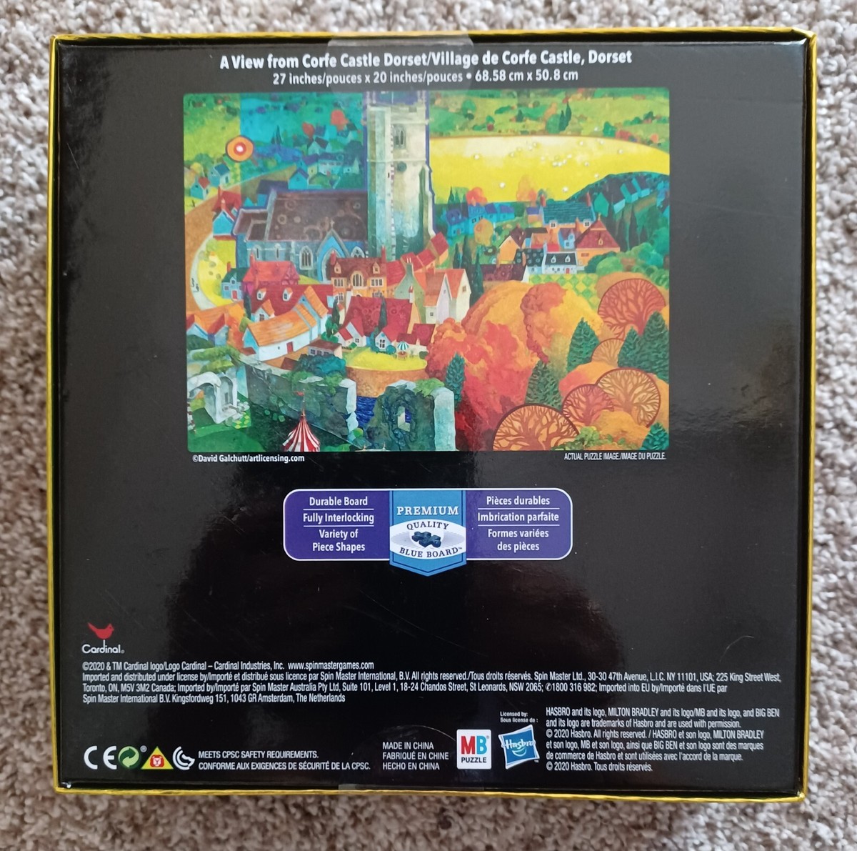 Big Ben Luxe Hasbro MB - 1000 Pc Corfe Castle Dorset / England 27