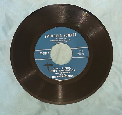 Thr Shannonaires - Only A Fool Keeps Hanging On - folk/bluegrass 7  45RPM record