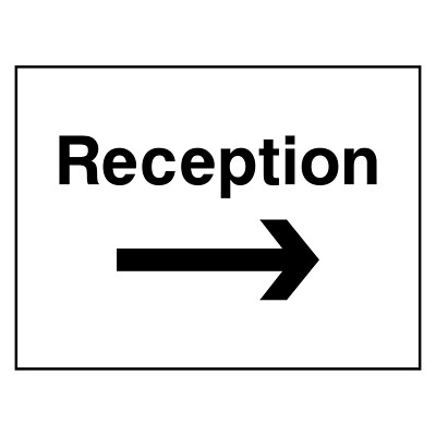 Empfang Pfeilschild oder Aufkleber rechts | HOTE0007