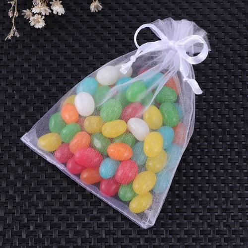 100 stücke kordelzug organza geschenk taschen schmuck und süßigkeiten für - Bild 12 von 12