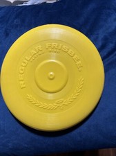 Vintage 1966 Wham-O Regular Frisbee Flying Disc Yellow MFG San Gabriel, Calif.