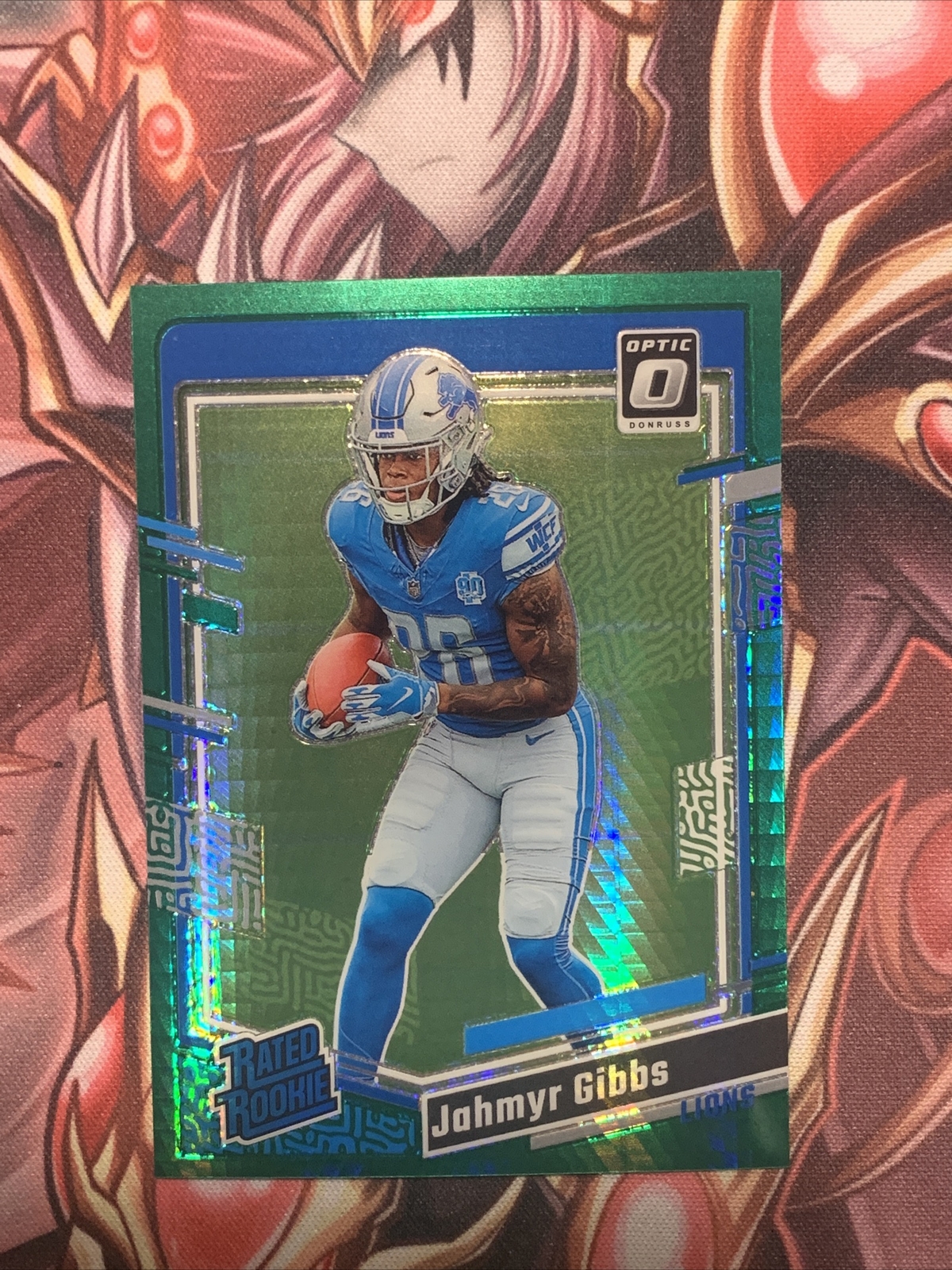 2023 Donruss Optic - Rated Rookie Green Hyper Prizm #236 Jahmyr Gibbs (RC)