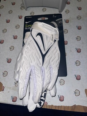Nike Alpha Superbad Padded Gloves White Black Men’s Size Small New 