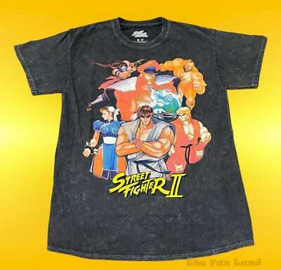 New Street Fighter 2 Squad Cast Capcom Classic Video game Mens Vintage T-Shirt