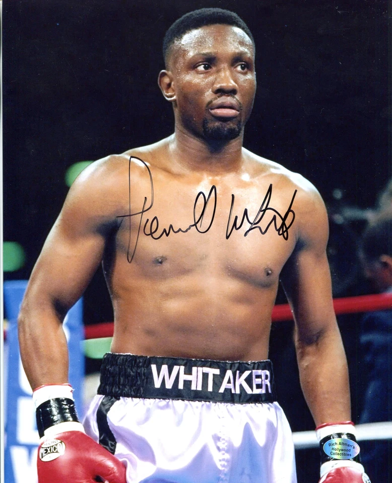 HOLLYWOOD COLLECTIBLES Pernell Whitaker Autographed 8x10 Photo