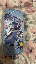 Disney Lilo  Stitch Molded Pencil Box Pencil Bag Zipper Cosm tic .