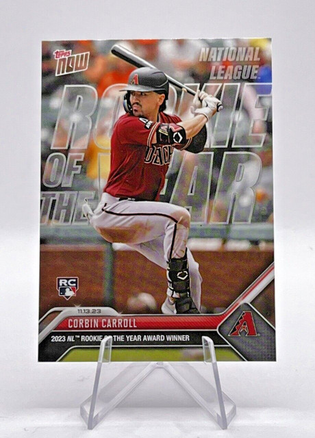 AZ Diamondbacks Corbin Carroll 2023 Topps Now MLB NL Rookie of the Year OS-11