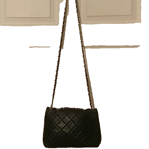 SAINT LAURENT Borsa a tracolla Roberto Uggari Milano Italia nera in pelle trapuntata tracolla catena